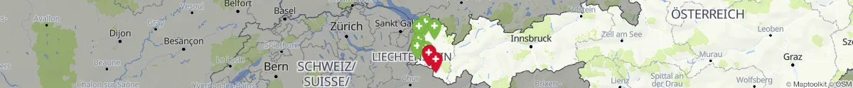 Map view for Pharmacies emergency services nearby Klösterle (Bludenz, Vorarlberg)